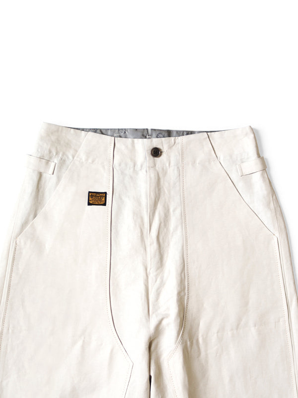 Kapital cotton linen herringbone lumber suit pants