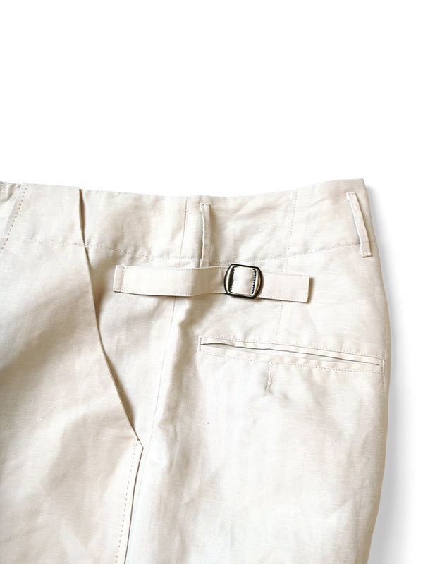 Kapital cotton linen herringbone lumber suit pants