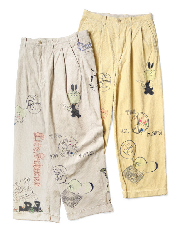 Kapital 14W Corduroy IVY Pants (Memorial Paint Model)