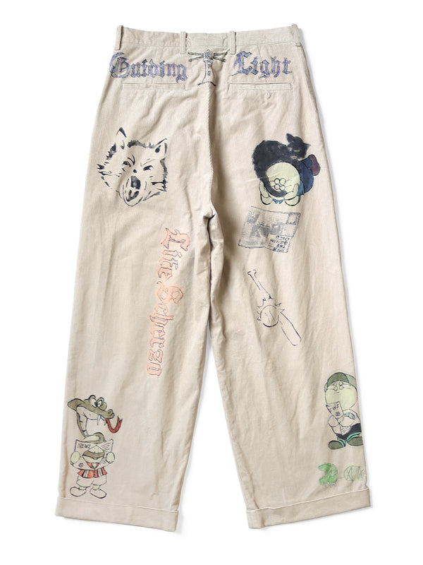 Kapital 14W Corduroy IVY Pants (Memorial Paint Model)