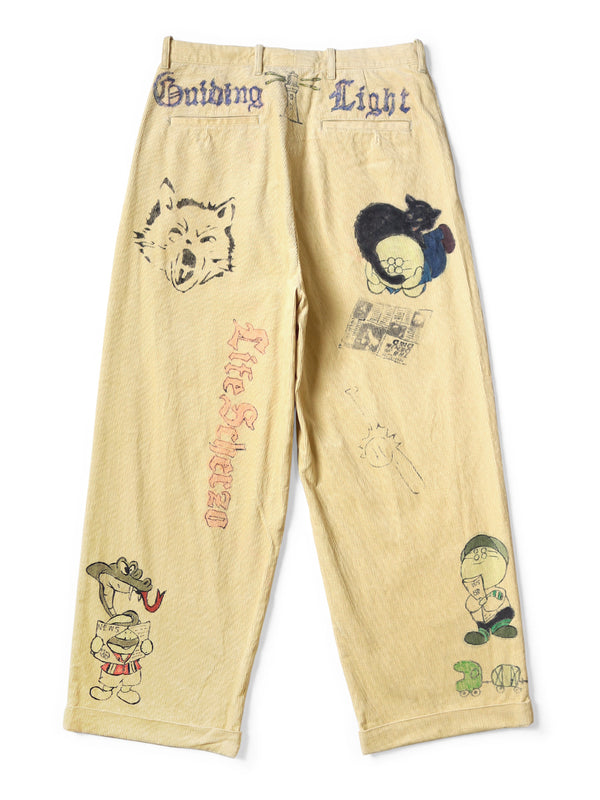 Kapital 14W Corduroy IVY Pants (Memorial Paint Model)