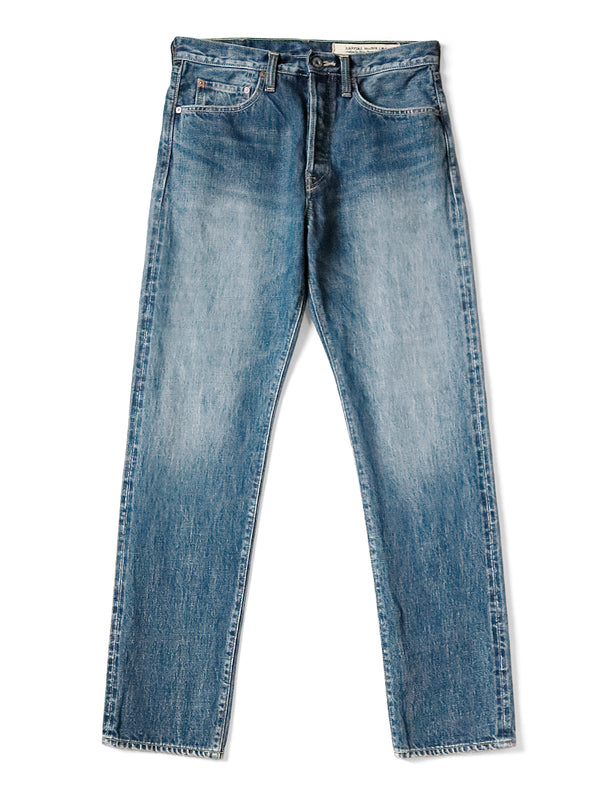 Kapital 13.5oz Zimbabwe Denim Pants 5-Pocket Monkey CISCO (Distressed)