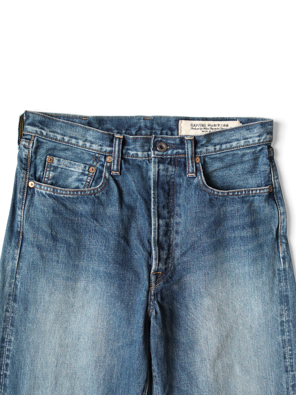 Kapital 13.5oz Zimbabwe Denim 5-Pocket Monkey TH (Distressed) Pants