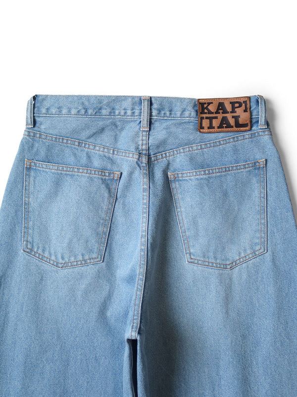 Kapital 13oz Denim Club Baggy 5-Pocket Pants