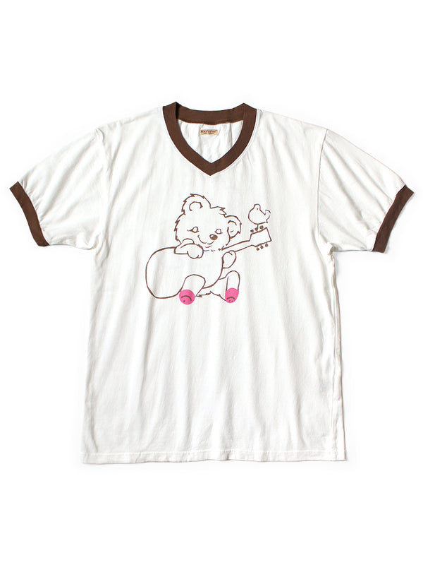 Kapital 20 Jersey V-neck Ringer T-shirt (Little Bear Harmony pt) Tee