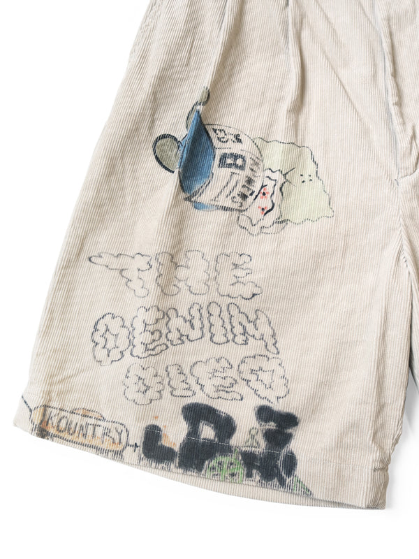 Kapital 14W Corduroy IVY Shorts (Memorial Paint Model) pants