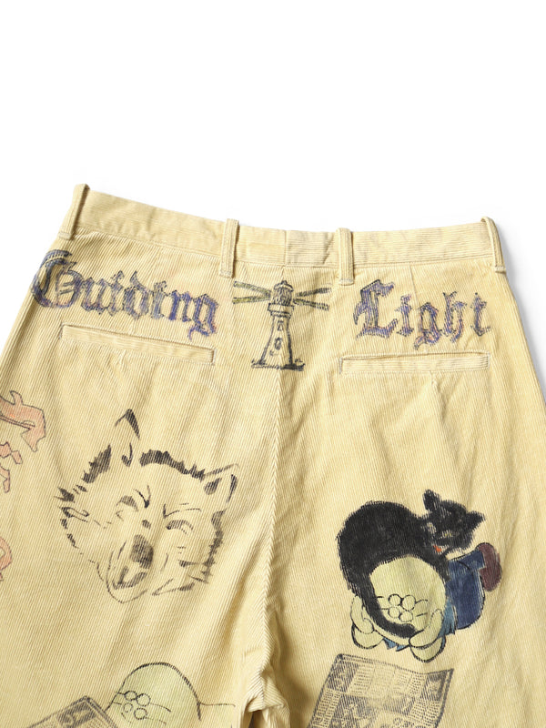 Kapital 14W Corduroy IVY Shorts (Memorial Paint Model) pants