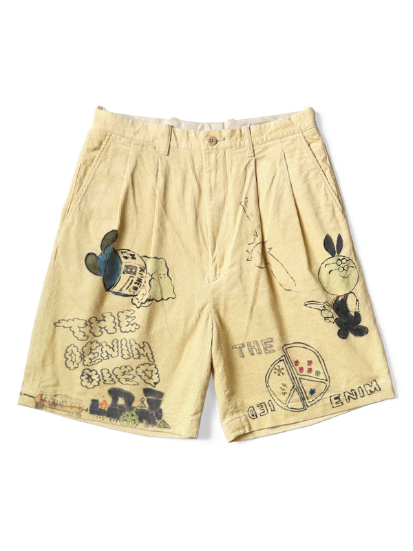 Kapital 14W Corduroy IVY Shorts (Memorial Paint Model) pants