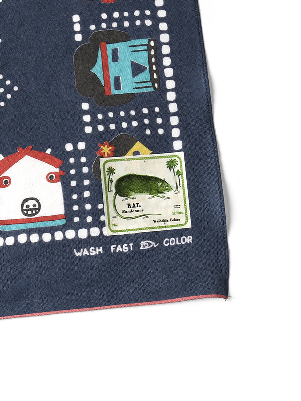 Kapital fastcolor Selvedge Bandana (KACHINA PECKISH RAINBOWY)