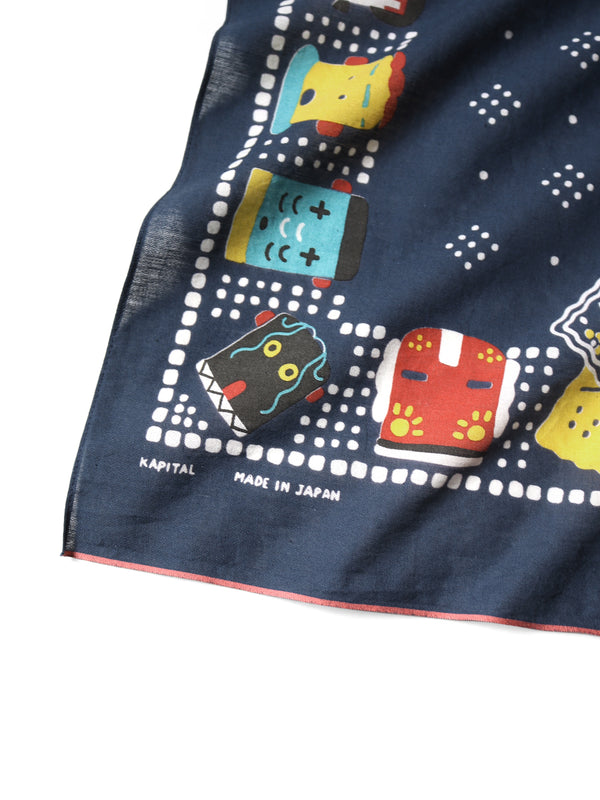 Kapital fastcolor Selvedge Bandana (KACHINA PECKISH RAINBOWY)