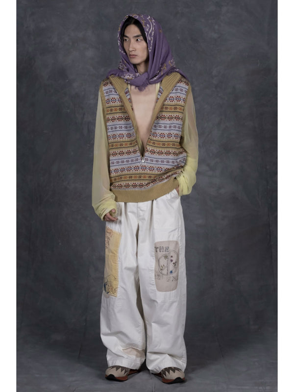 Kapital 5G Fair Isle Half Zip Vest
