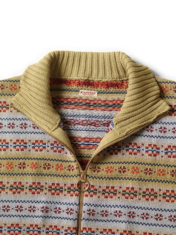 Kapital 5G Fair Isle Half Zip Vest