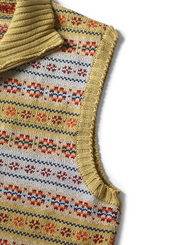 Kapital 5G Fair Isle Half Zip Vest