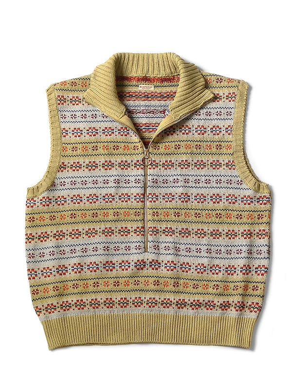 Kapital 5G Fair Isle Half Zip Vest