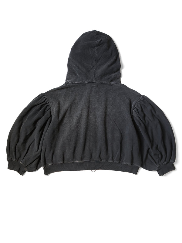 Kapital Fleece Gathered Sleeve Devil Hood Blouson sweater