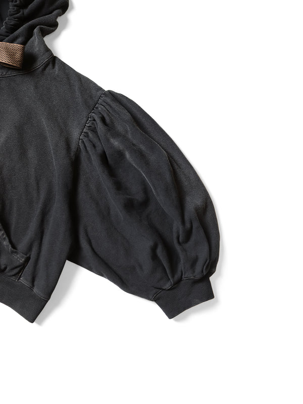 Kapital Fleece Gathered Sleeve Devil Hood Blouson sweater