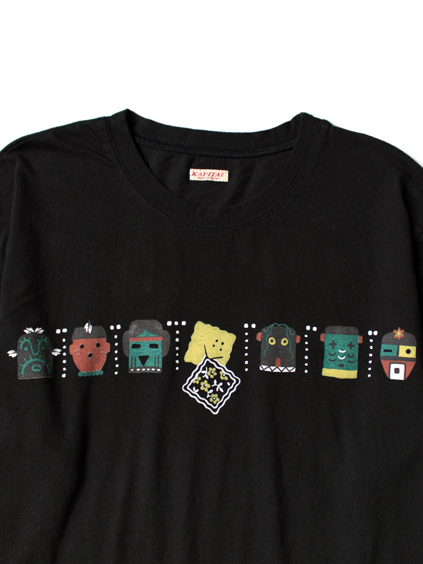 Kapital 20/- Jersey Crew-Long T-Shirt (PECKISH &amp; Kachina pt) Tee