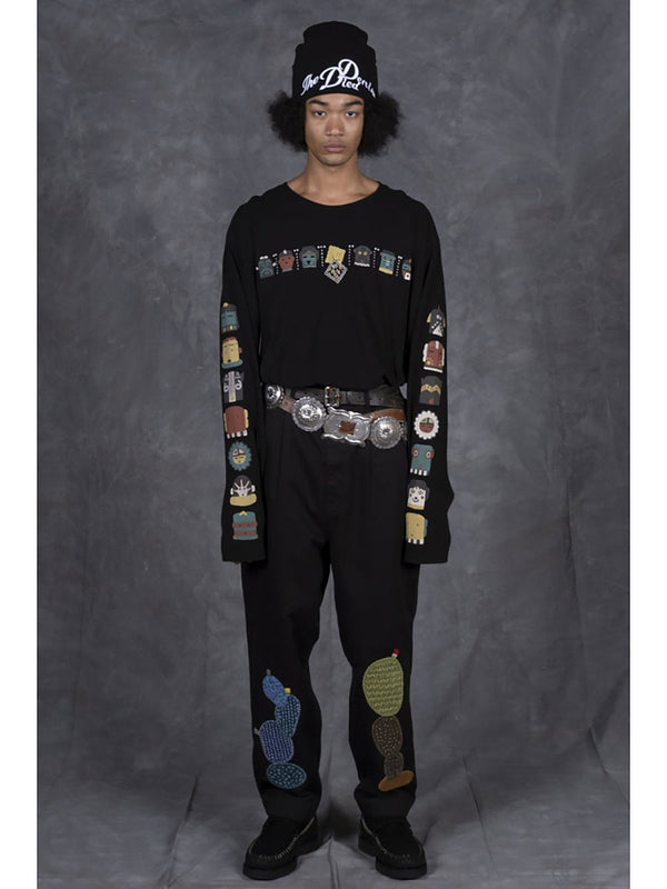 Kapital 20/- Jersey Crew-Long T-Shirt (PECKISH &amp; Kachina pt) Tee