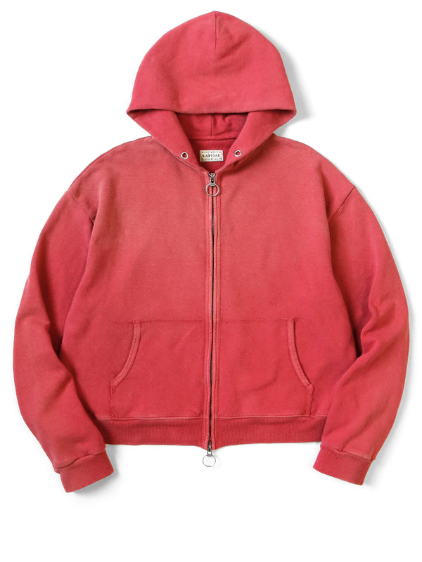 Kapital Fleece Zip-Up Gym Hoodie Sweat Shirt