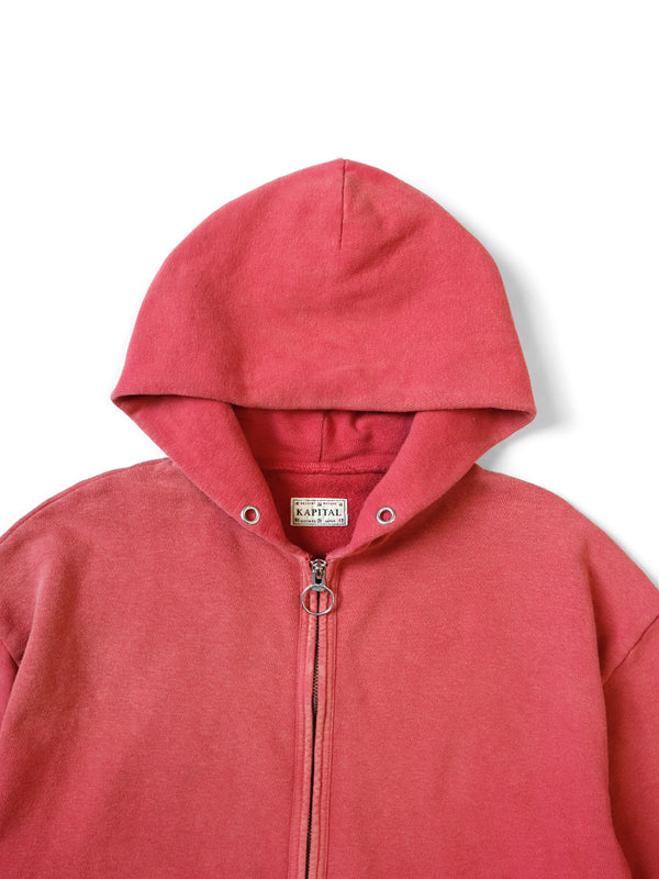 Kapital Fleece Zip-Up Gym Hoodie Sweat Shirt
