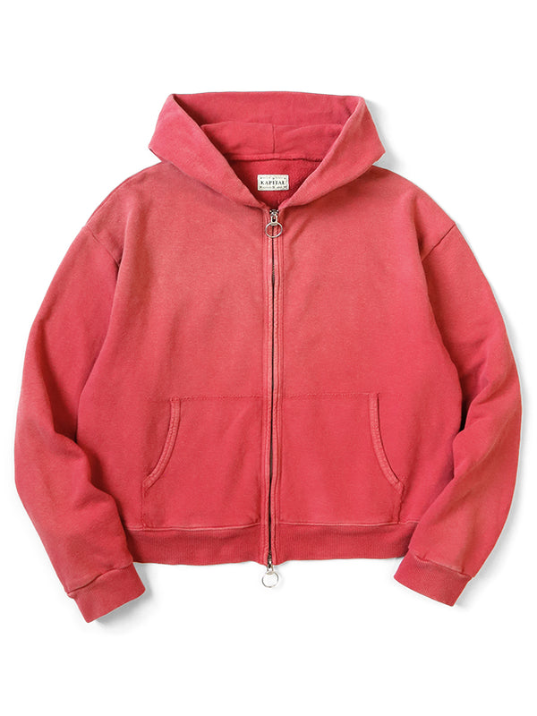 Kapital Fleece Zip-Up Gym Hoodie Sweat Shirt