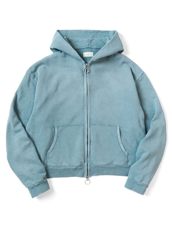 Kapital Fleece Zip-Up Gym Hoodie Sweat Shirt
