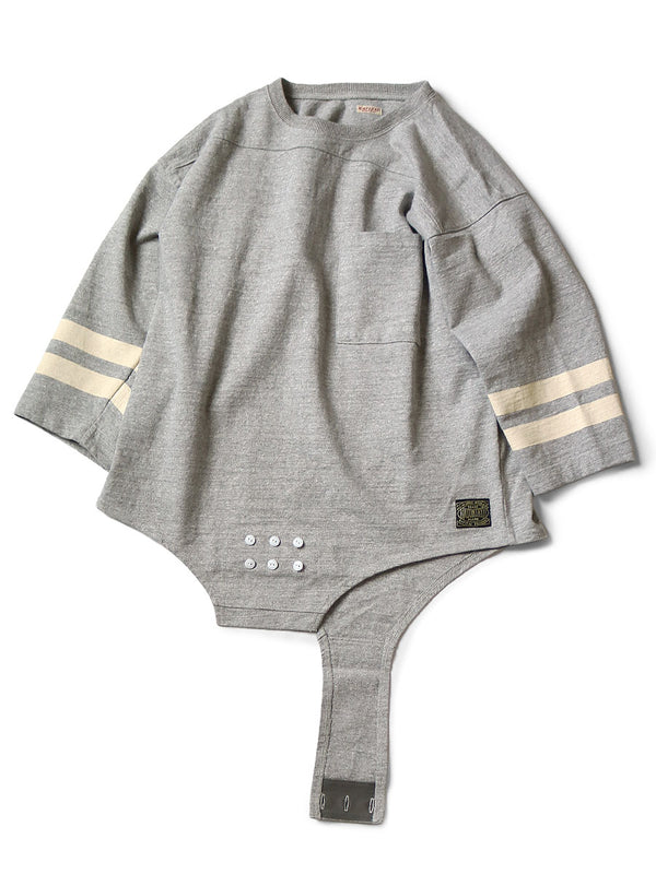 Kapital 16/-Tightly woven heathered jersey swim football T-shirt Tee