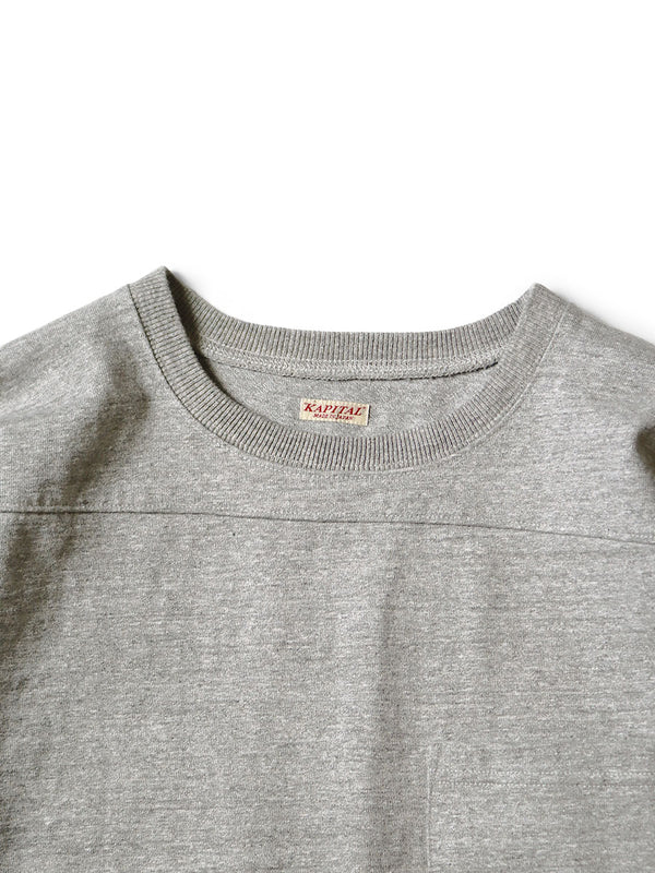 Kapital 16/-Tightly woven heathered jersey swim football T-shirt Tee