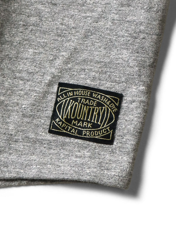 Kapital 16/-Tightly woven heathered jersey swim football T-shirt Tee