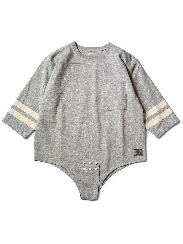 Kapital 16/-Tightly woven heathered jersey swim football T-shirt Tee