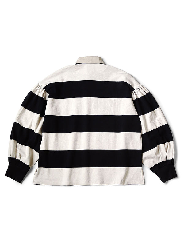 Kapital JAIL Border Jersey Frilled Rugby Blouse Tee