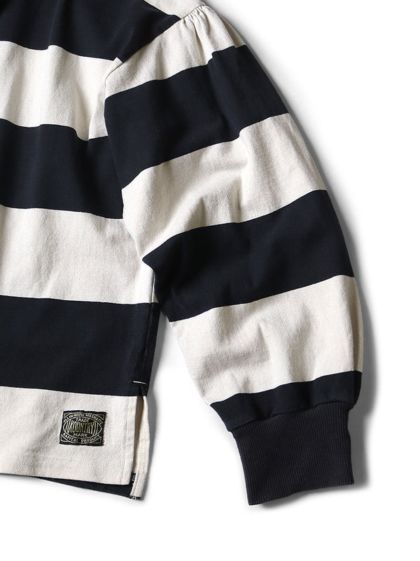 Kapital JAIL Border Jersey Frilled Rugby Blouse Tee