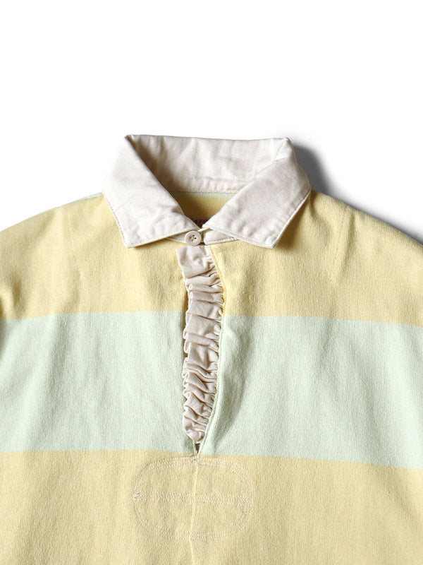 Kapital JAIL Border Jersey Frilled Rugby Blouse Tee