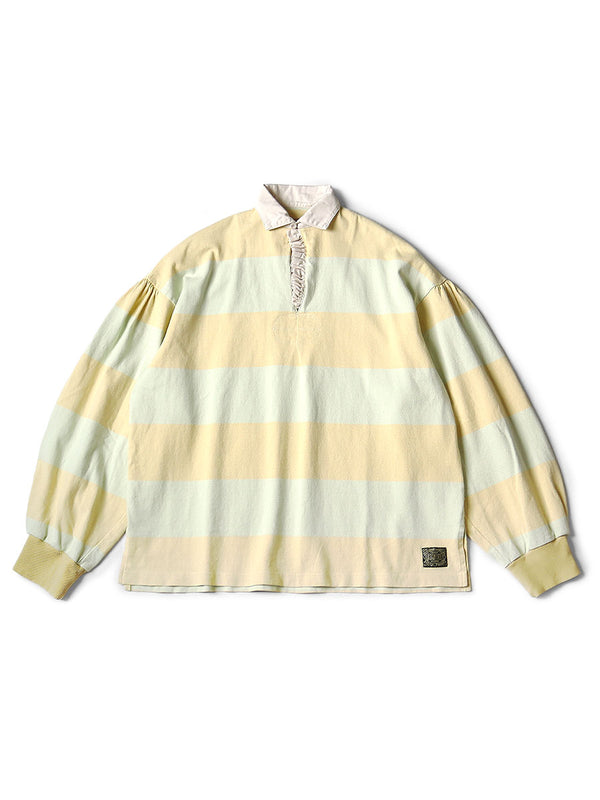 Kapital JAIL Border Jersey Frilled Rugby Blouse Tee