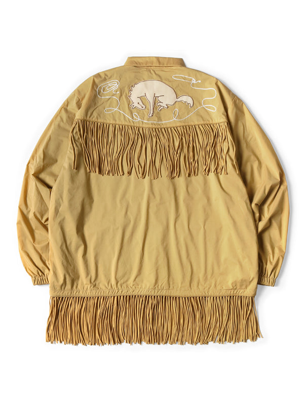 Kapital stretch nylon fringe coach jacket