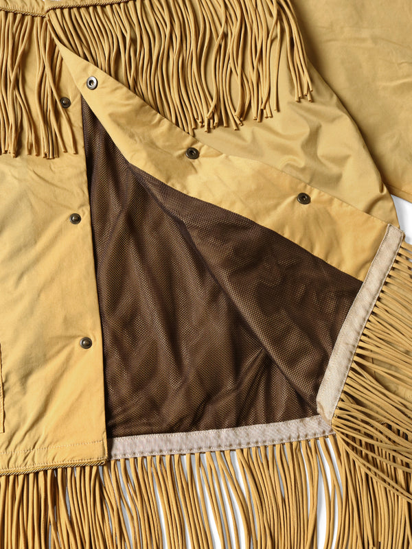 Kapital stretch nylon fringe coach jacket