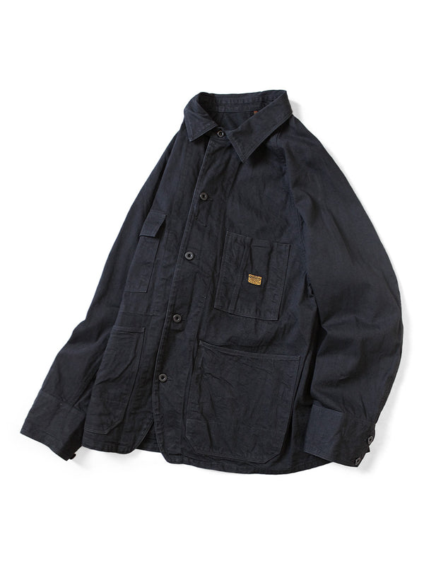 Kapital 10oz Black x Black Denim CACTUS Coverall jacket