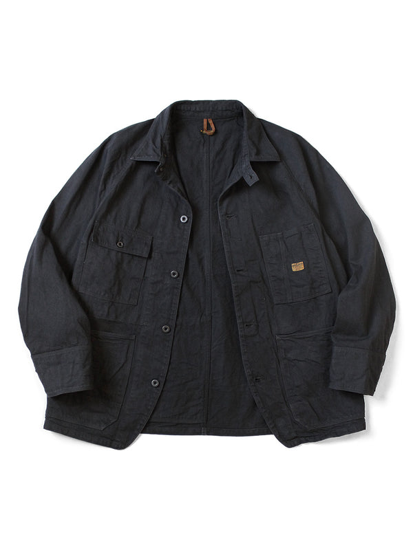Kapital 10oz Black x Black Denim CACTUS Coverall jacket