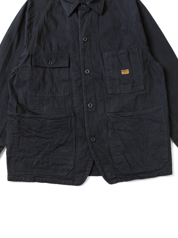Kapital 10oz Black x Black Denim CACTUS Coverall jacket