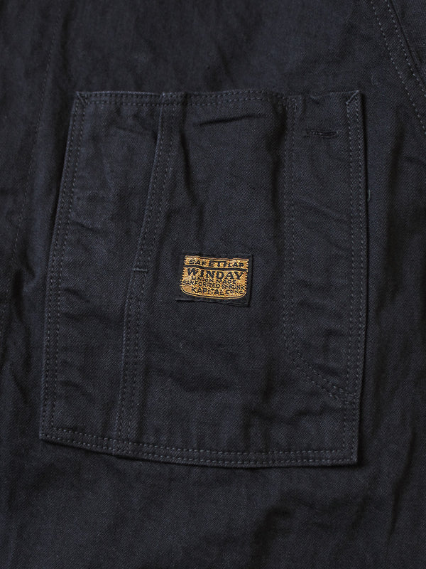 Kapital 10oz Black x Black Denim CACTUS Coverall jacket