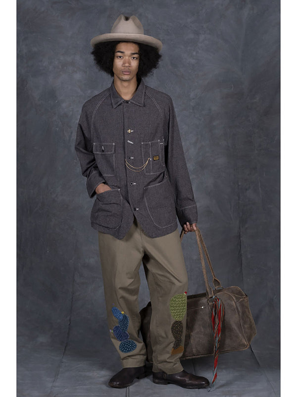 Kapital Heathered Chambray CACTUS Coverall Jacket
