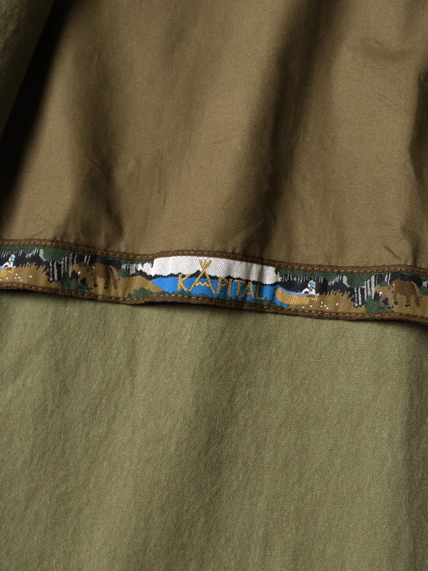 Kapital Water Repellent Light Canvas ZIP UP KAYAK PAW-PAW Blouson Jacket