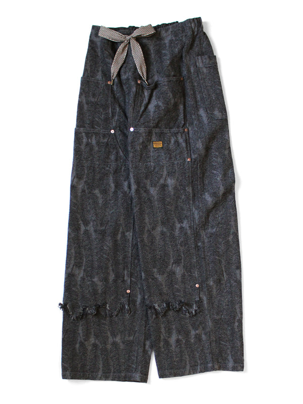 Kapital 12oz Magpie Denim W Knee Easy Baggy Pants