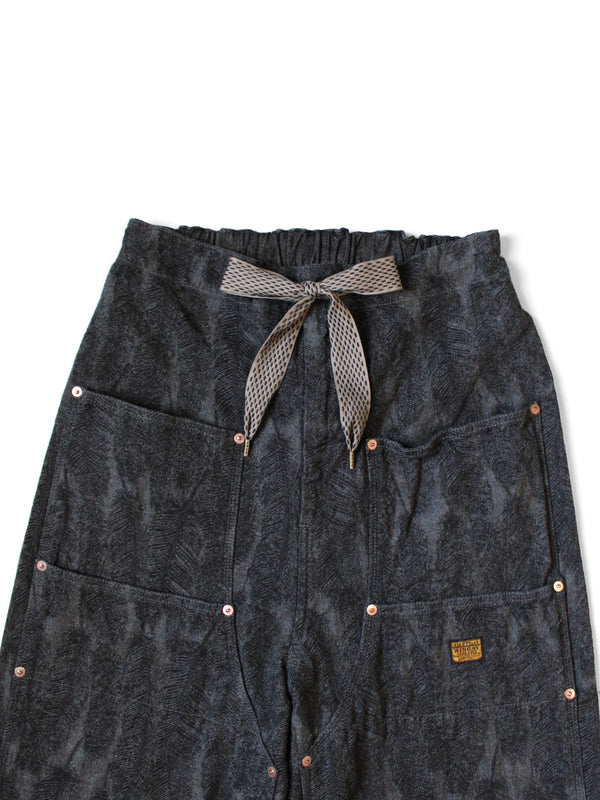 Kapital 12oz Magpie Denim W Knee Easy Baggy Pants