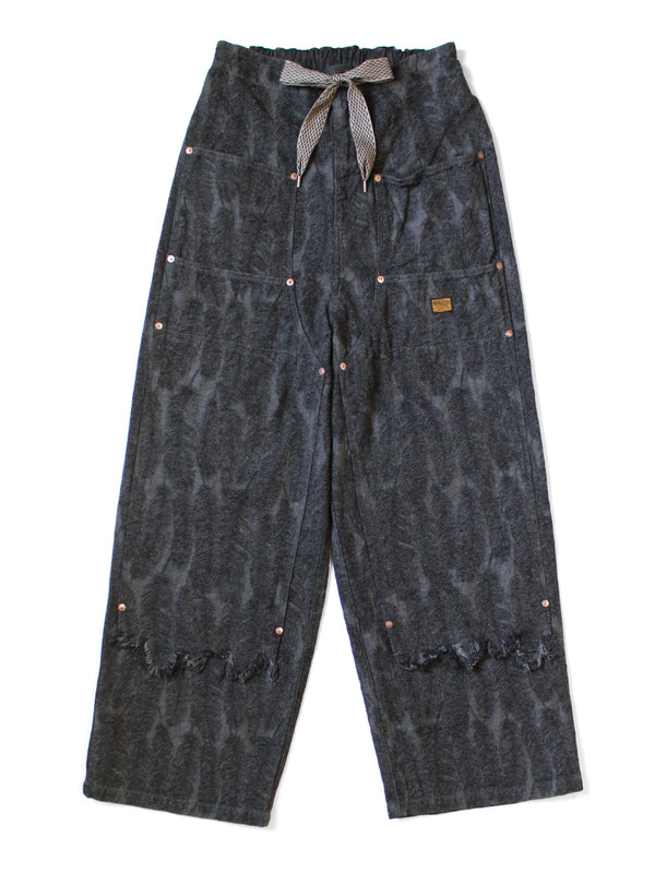 Kapital 12oz Magpie Denim W Knee Easy Baggy Pants