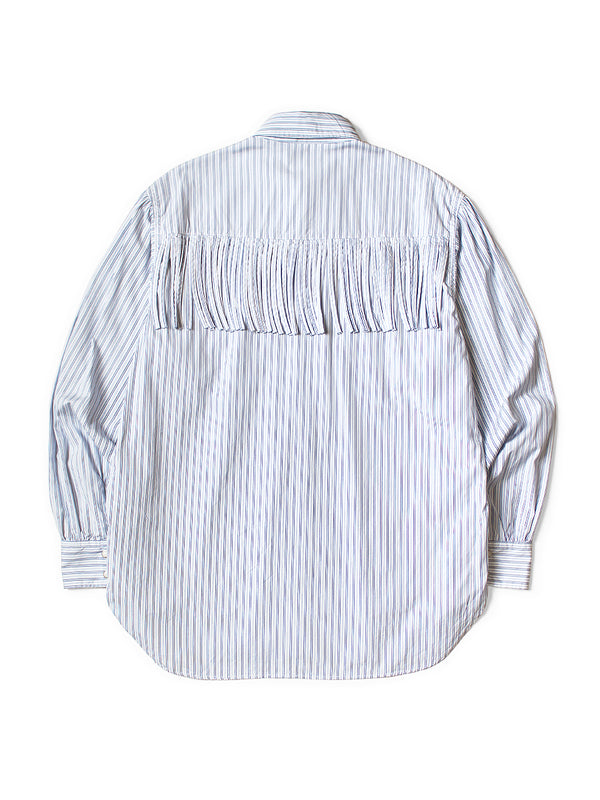 Kapital Cotton Stripe Fringe Husky Western Shirt  long sleeve