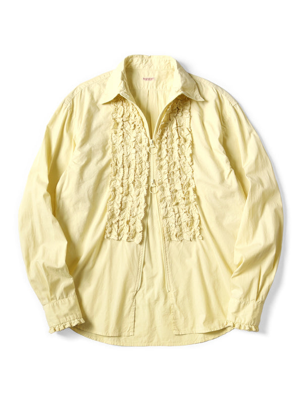 Kapital broad zipper frill shirt long sleeve