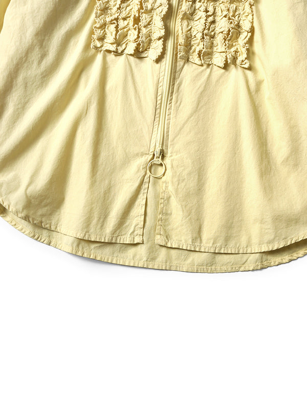 Kapital broad zipper frill shirt long sleeve