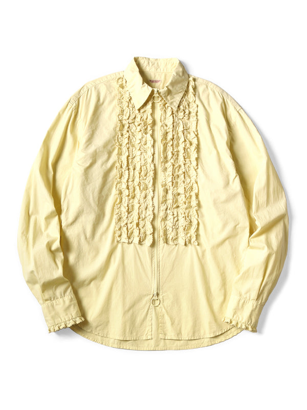 Kapital broad zipper frill shirt long sleeve