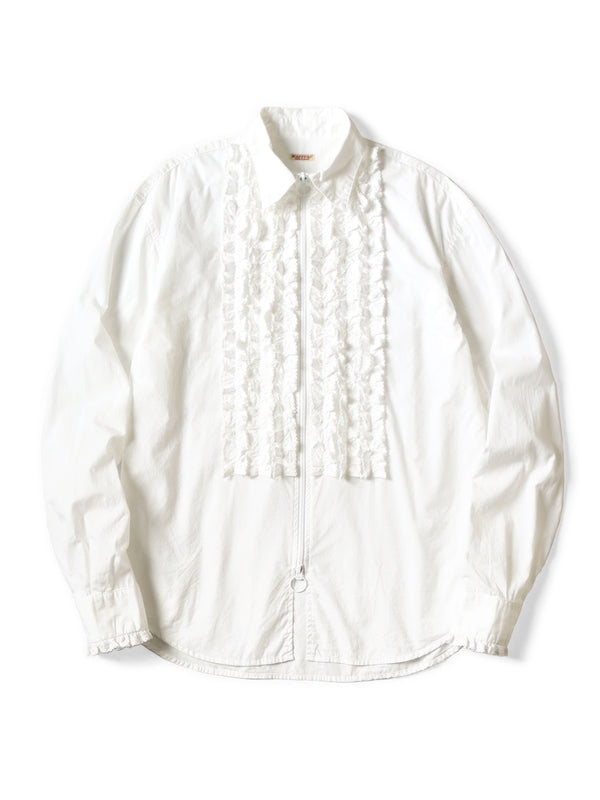 Kapital broad zipper frill shirt long sleeve